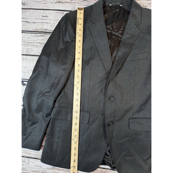 Boss Hugo Boss Blazer‎ Men's 38S Gray Marzotto Wool Sport Coat Jacket 2-Button - Picture 2 of 12